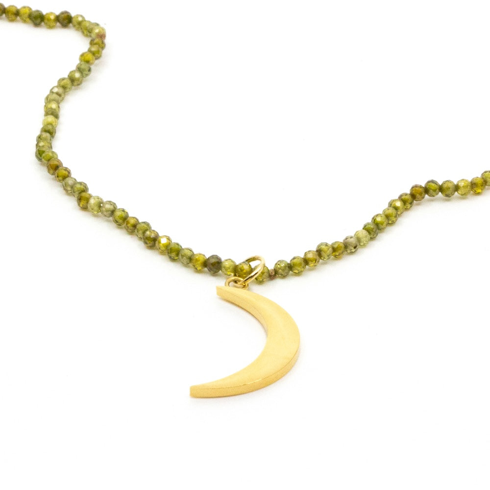Big Moon Halsband Grön Jade