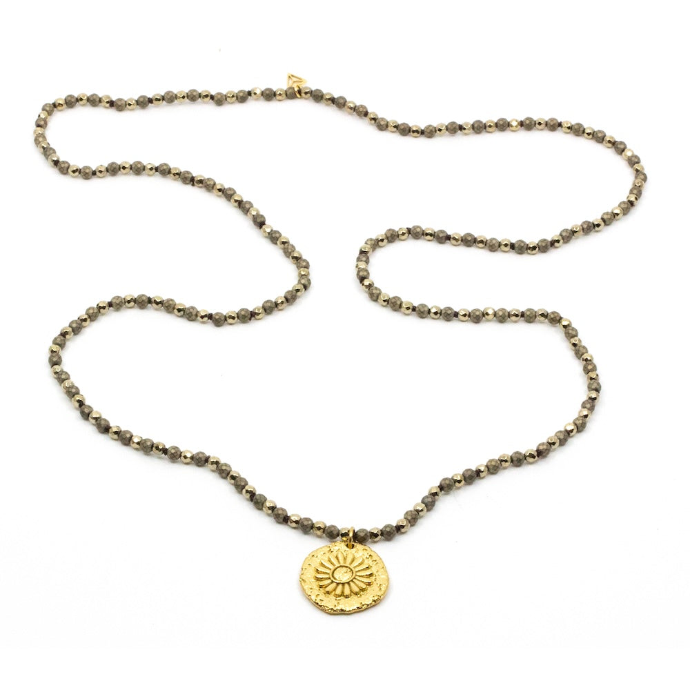 Bellis Halsband Guld Hematite