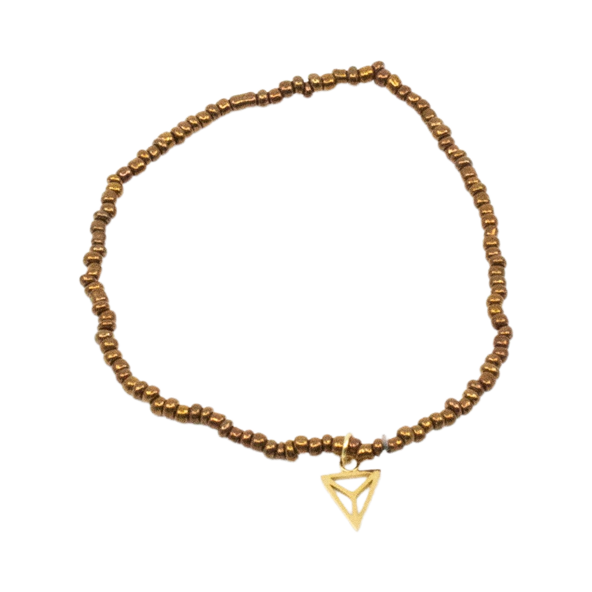 Mini Beads Armband Brun