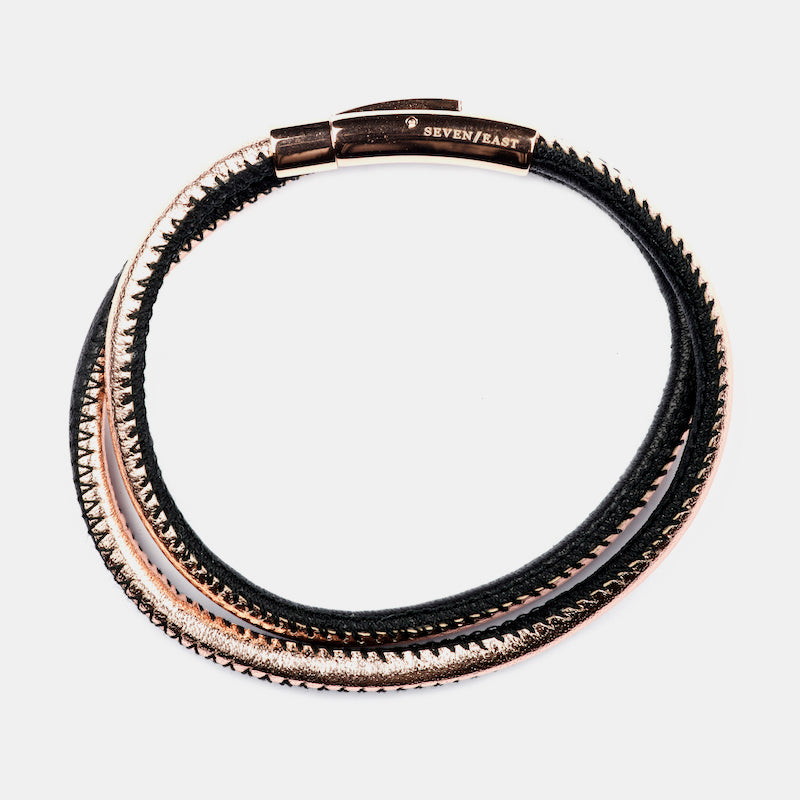 Cia armband svart rosé Svart