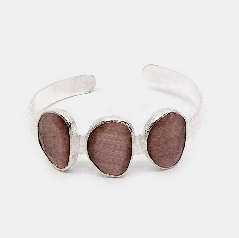 Jota Armband Silver Silver/Rosa