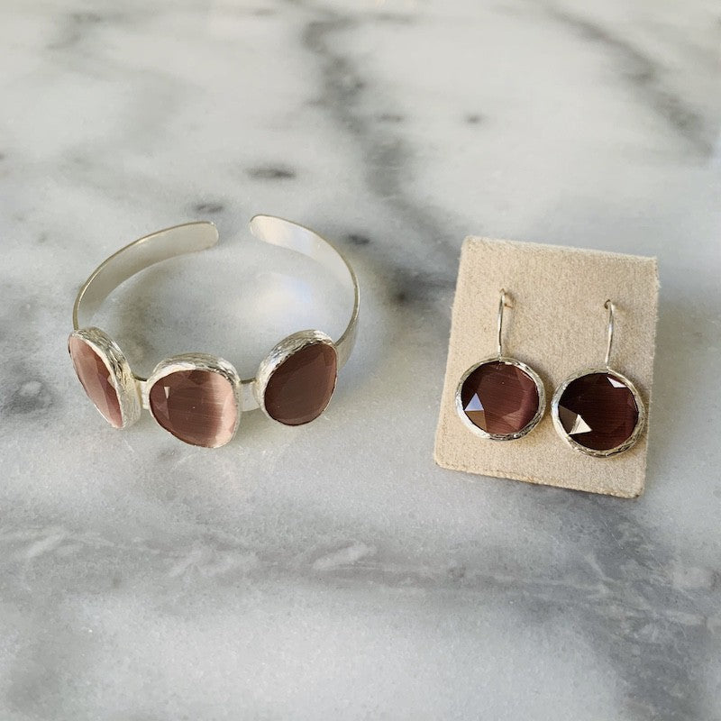 Jota Armband Silver Silver/Rosa
