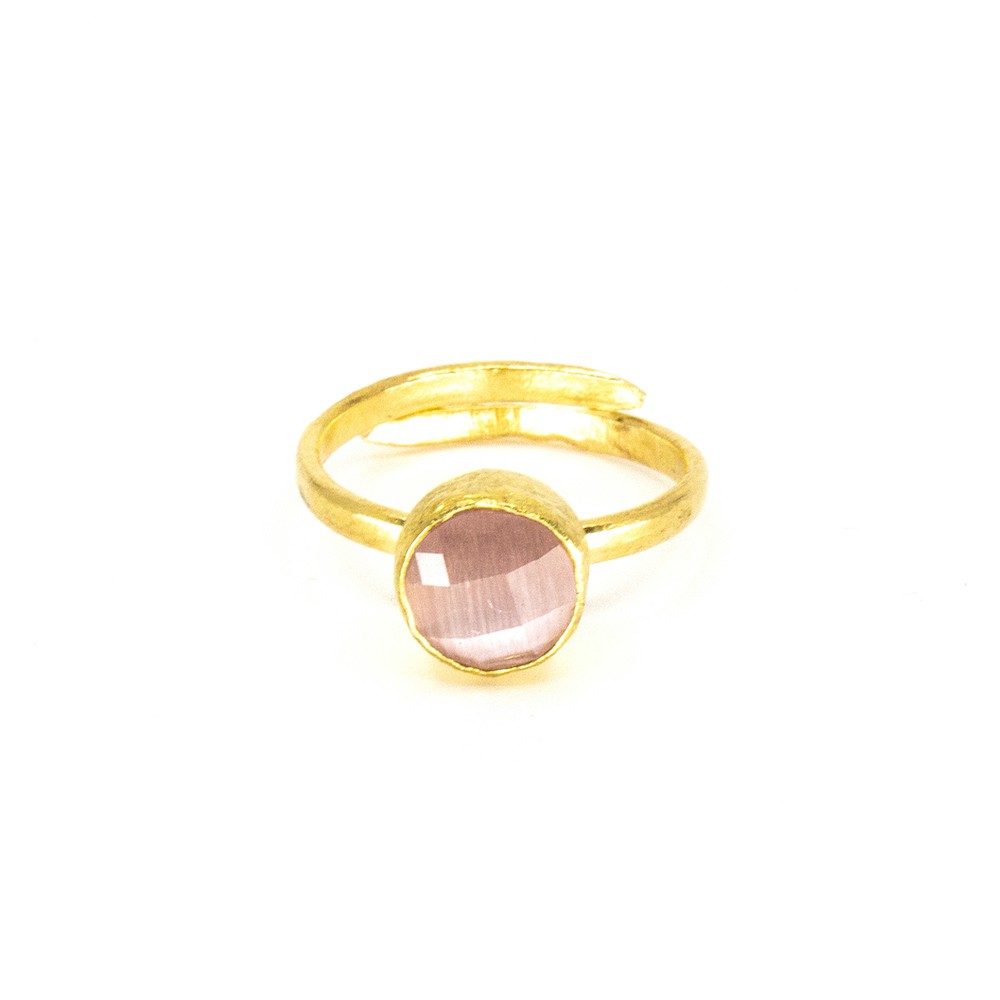 Tau Ring Rosa Guld