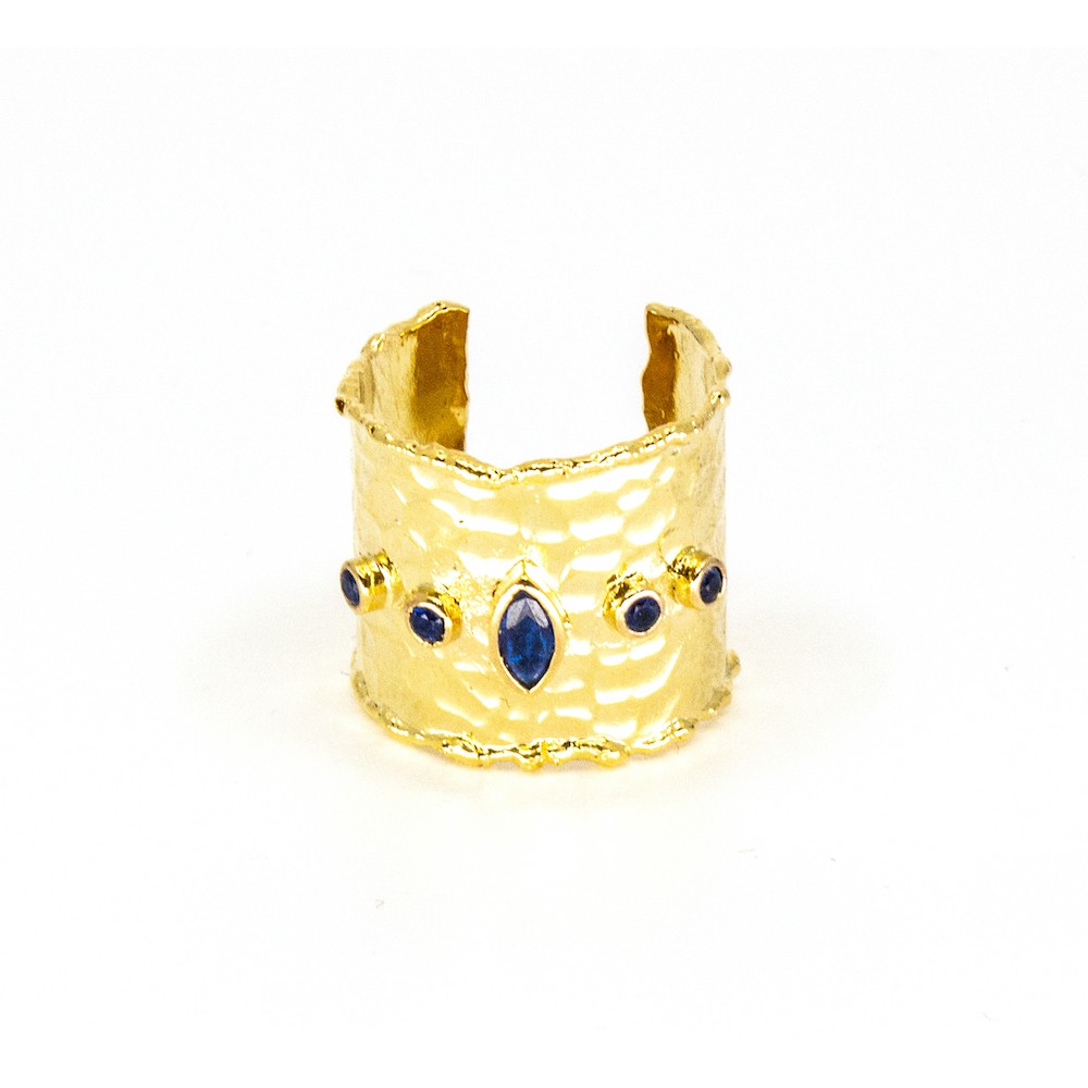 Giagia Ring Blå Guld