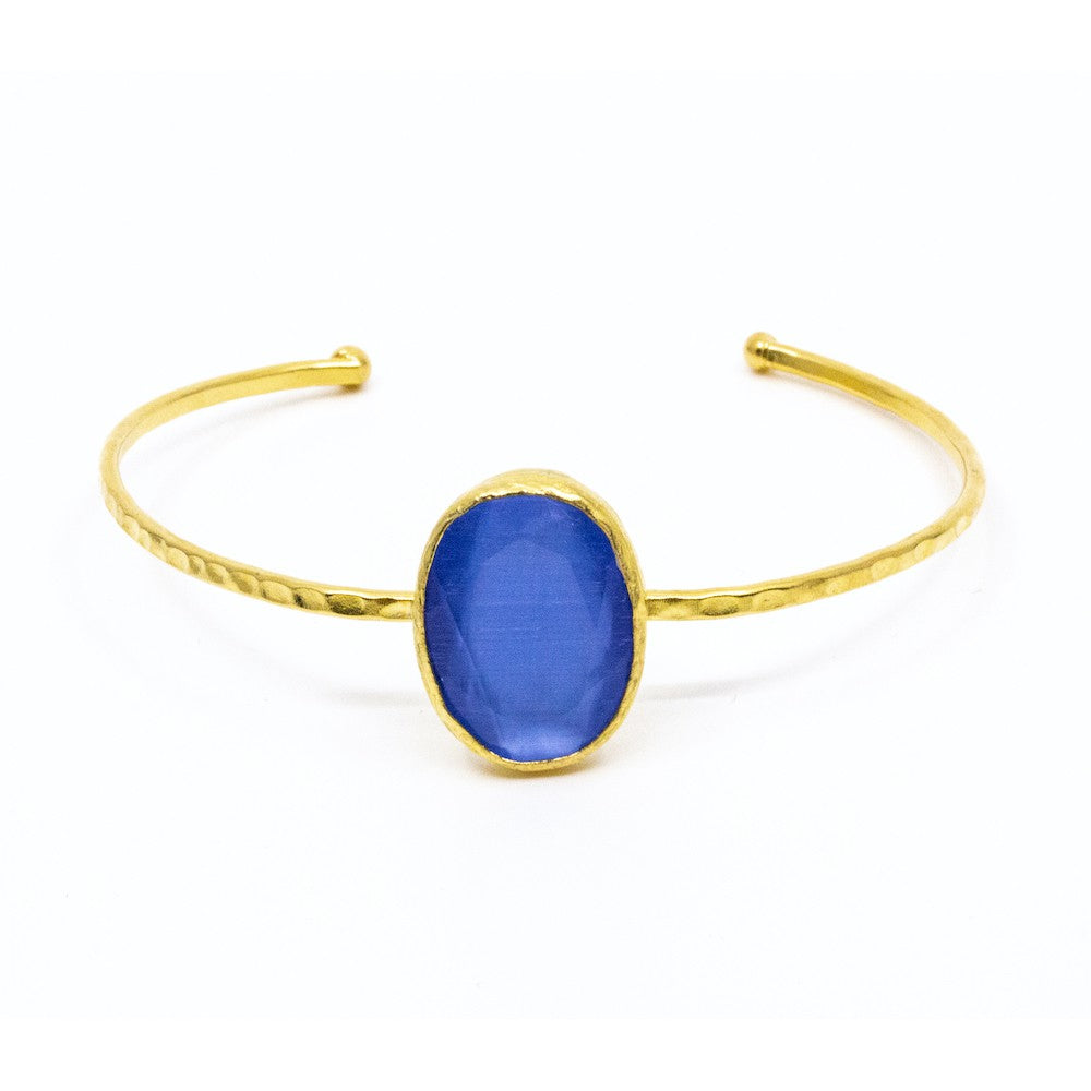 Theá Armband Blå Guld