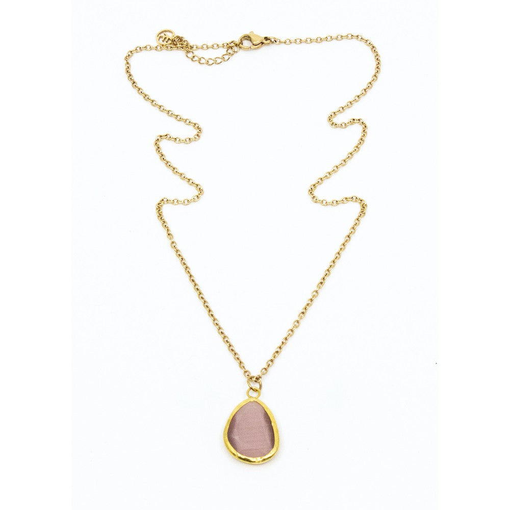 Theá Halsband Rosa Guld