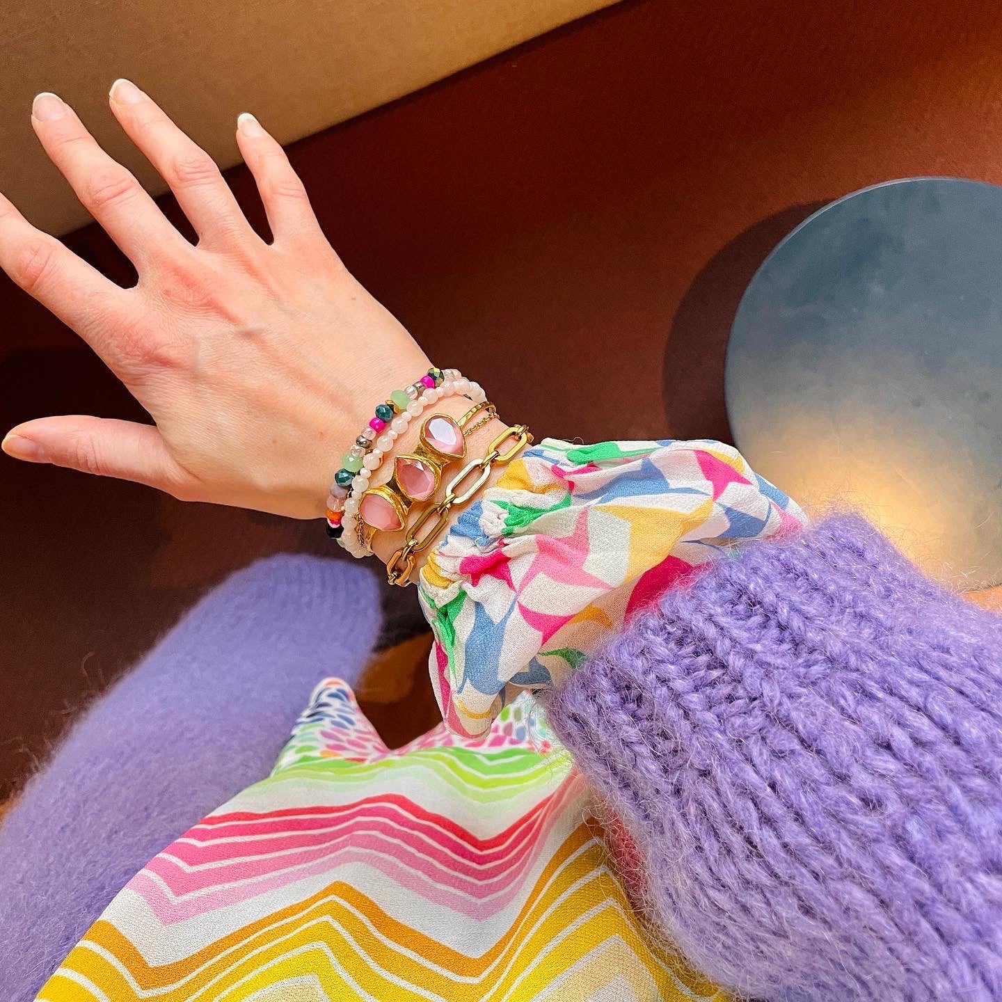 Omorfiá Armband Rosa Rosa
