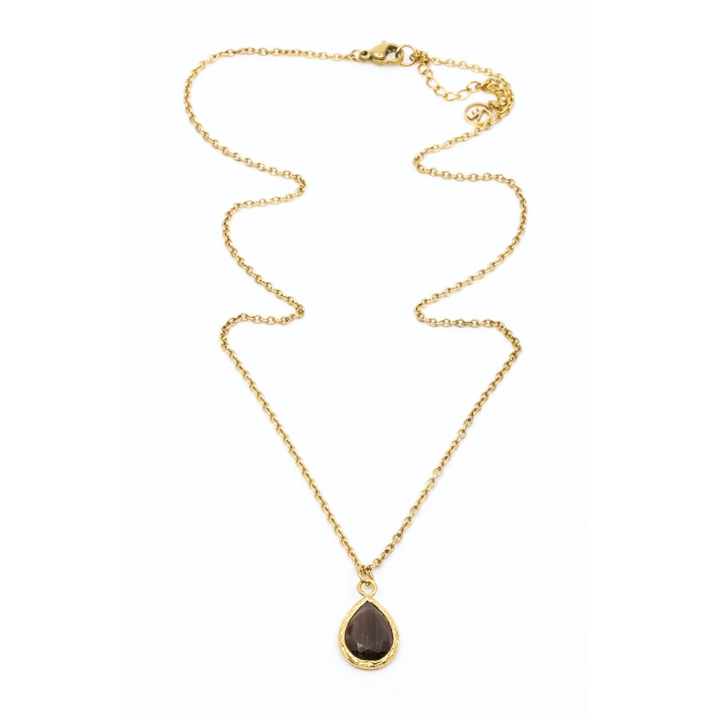 Omorfiá Halsband 45cm Brun Brun