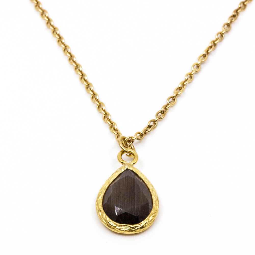 Omorfiá Halsband 45cm Brun Brun