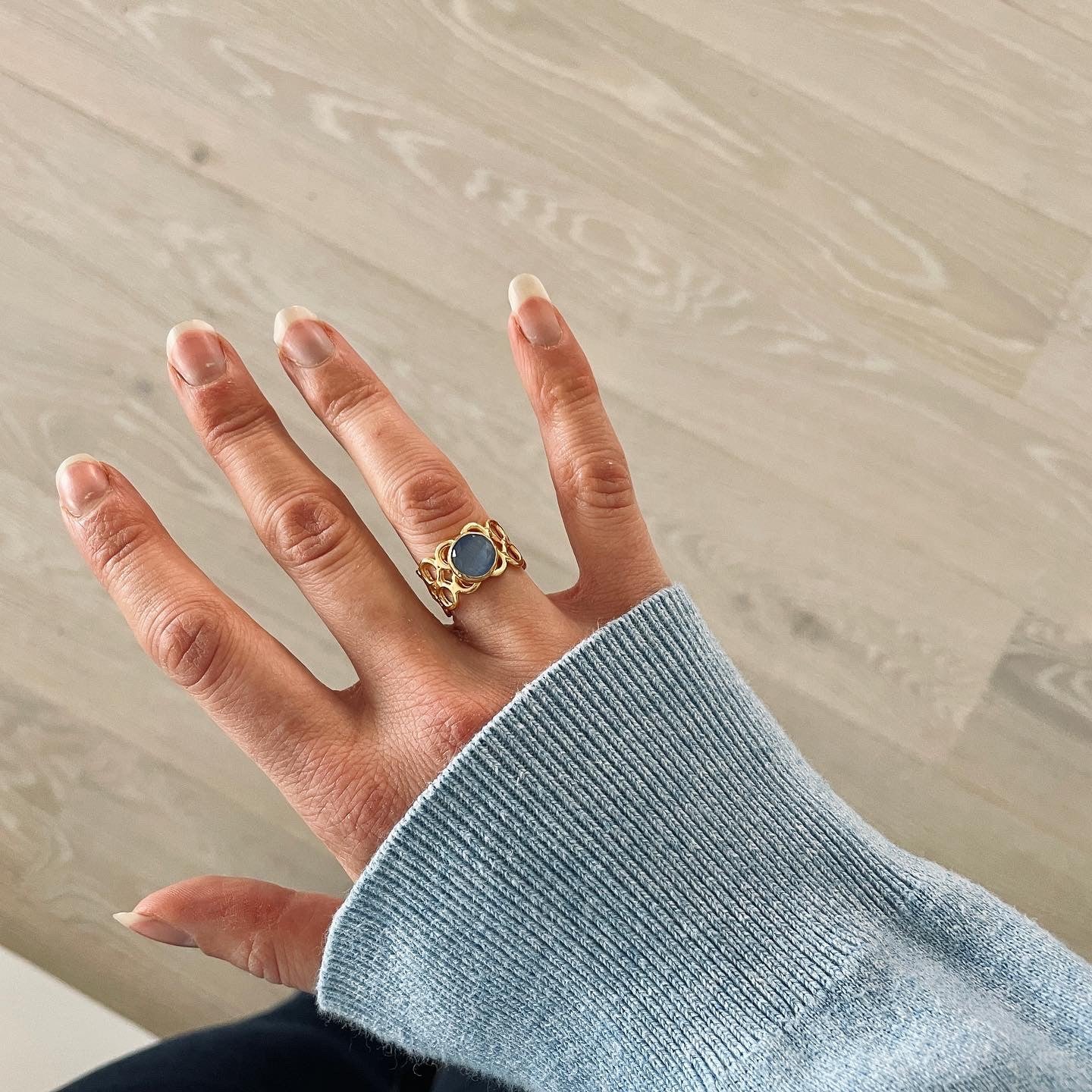 Chári Ring Blå Blå