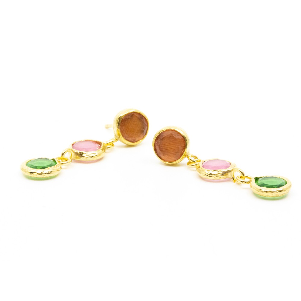 Tripple Tau Earring Multi Multi