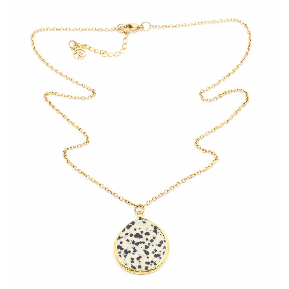 Theá Ädelsten Halsband Dalmatin Guld