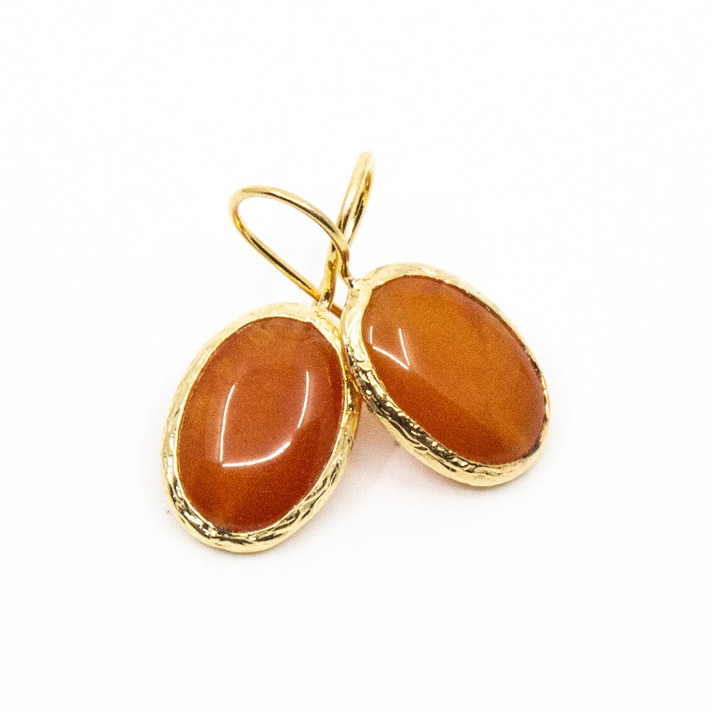 Thea Gemstone Earring Orange