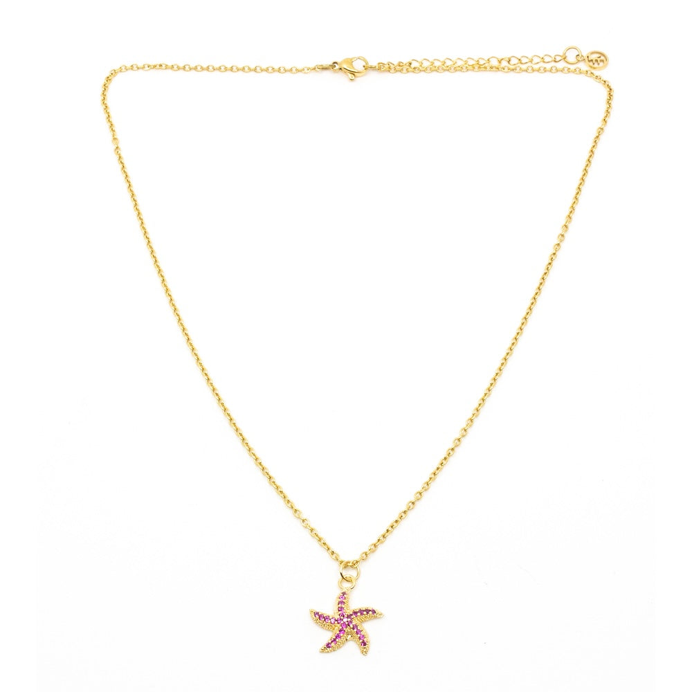 Starfish Halsband Rosa