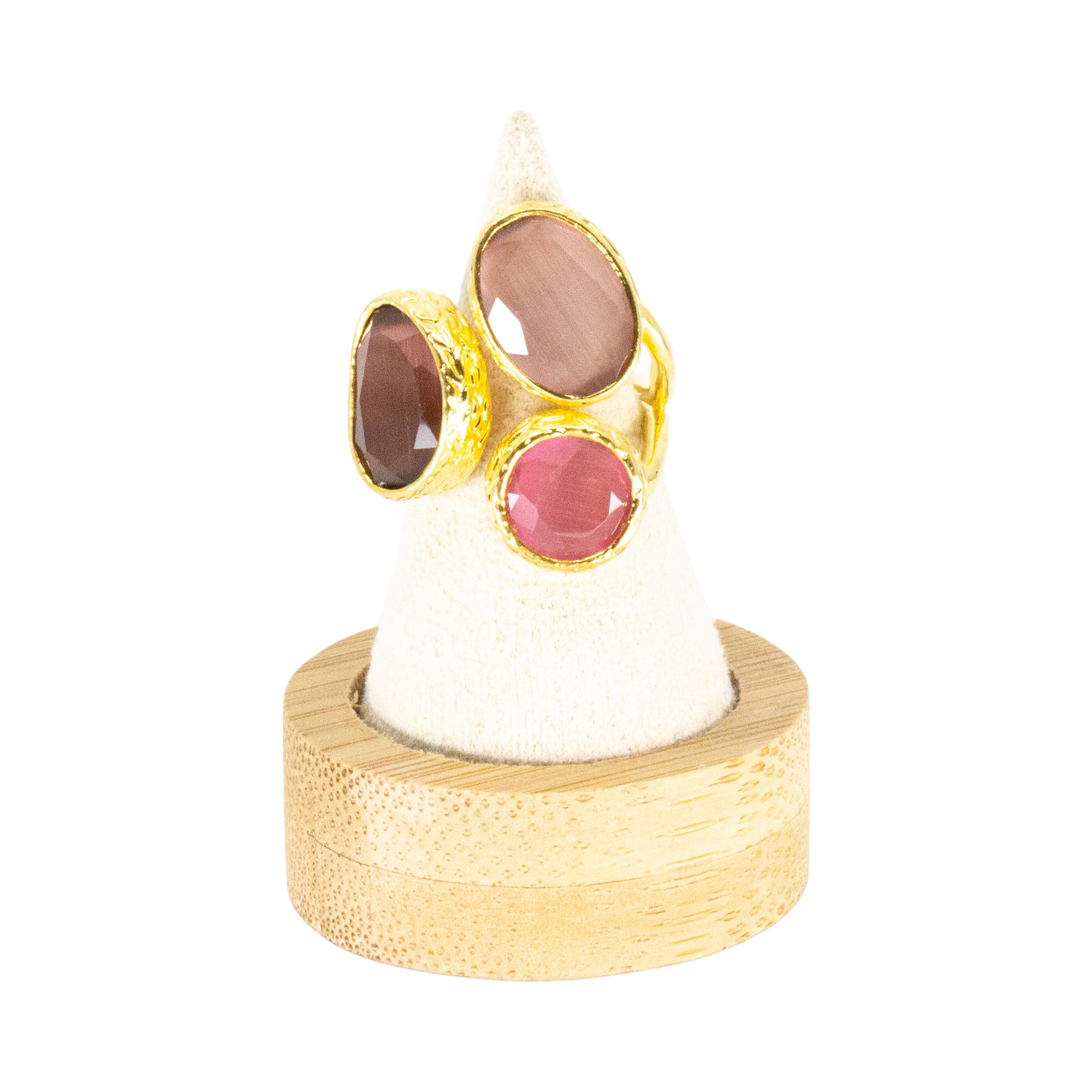 Tripple Omikron Ring Rosa