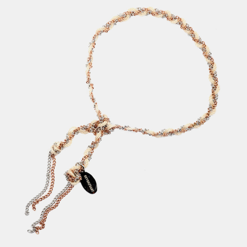 Dubai armband champagne Sand/Silver