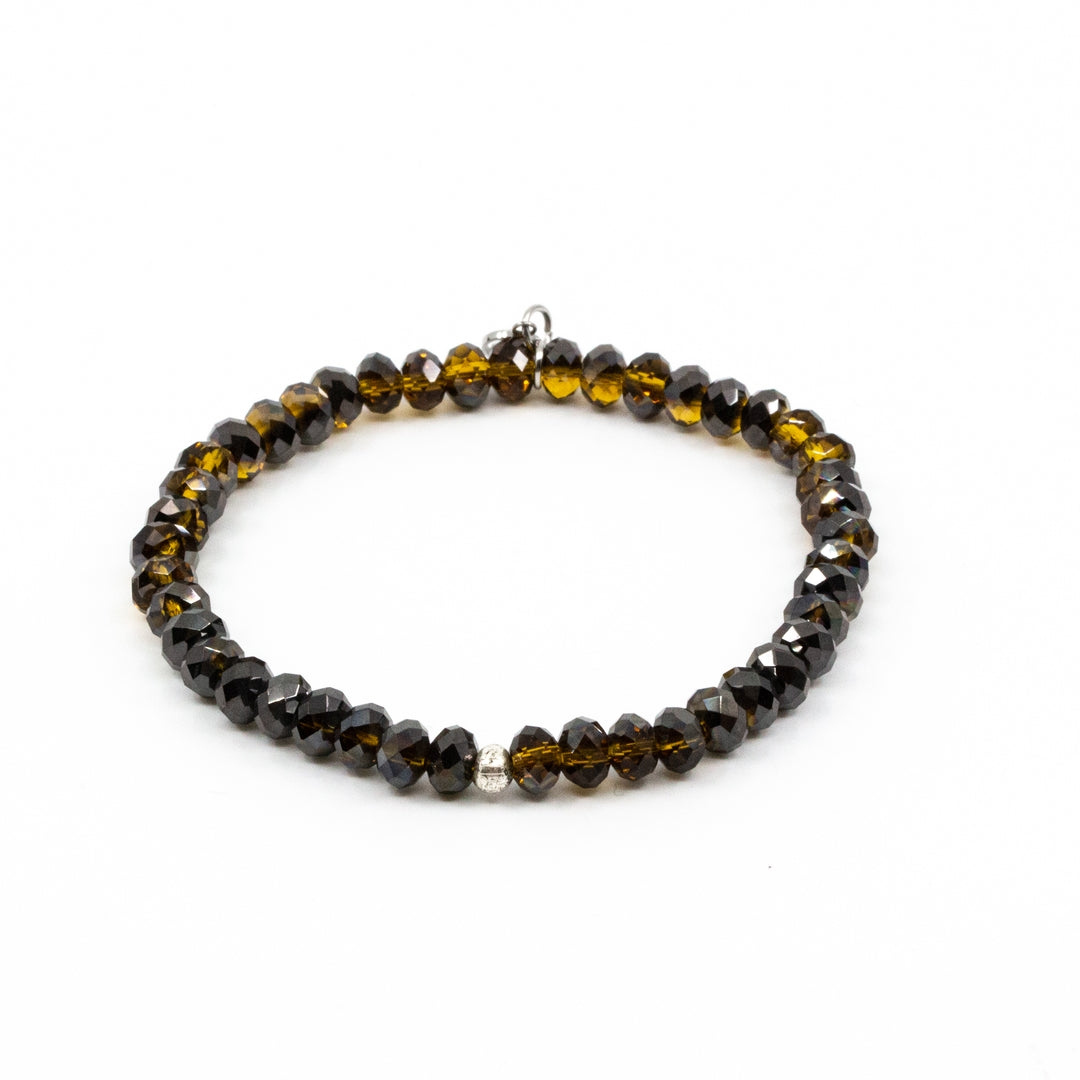 Sparkling 6mm Bracelet Brown