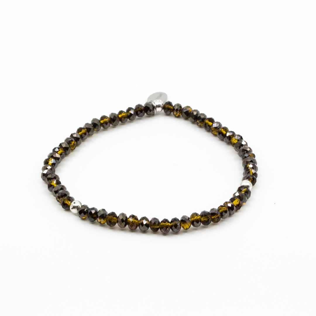 Sparkling 4mm Bracelet Brown