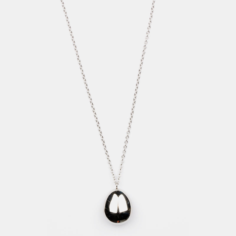 Ball Halsband 90cm Stål Silver