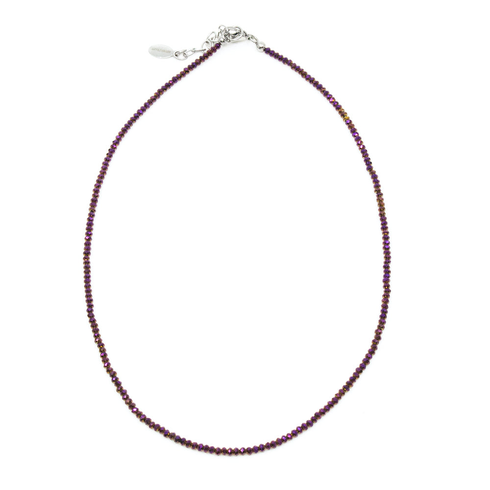 Sparkling Necklace 40cm Grey