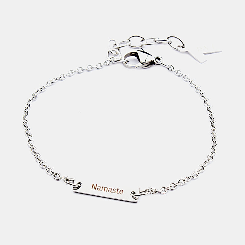 Namaste Armband Silver Silver