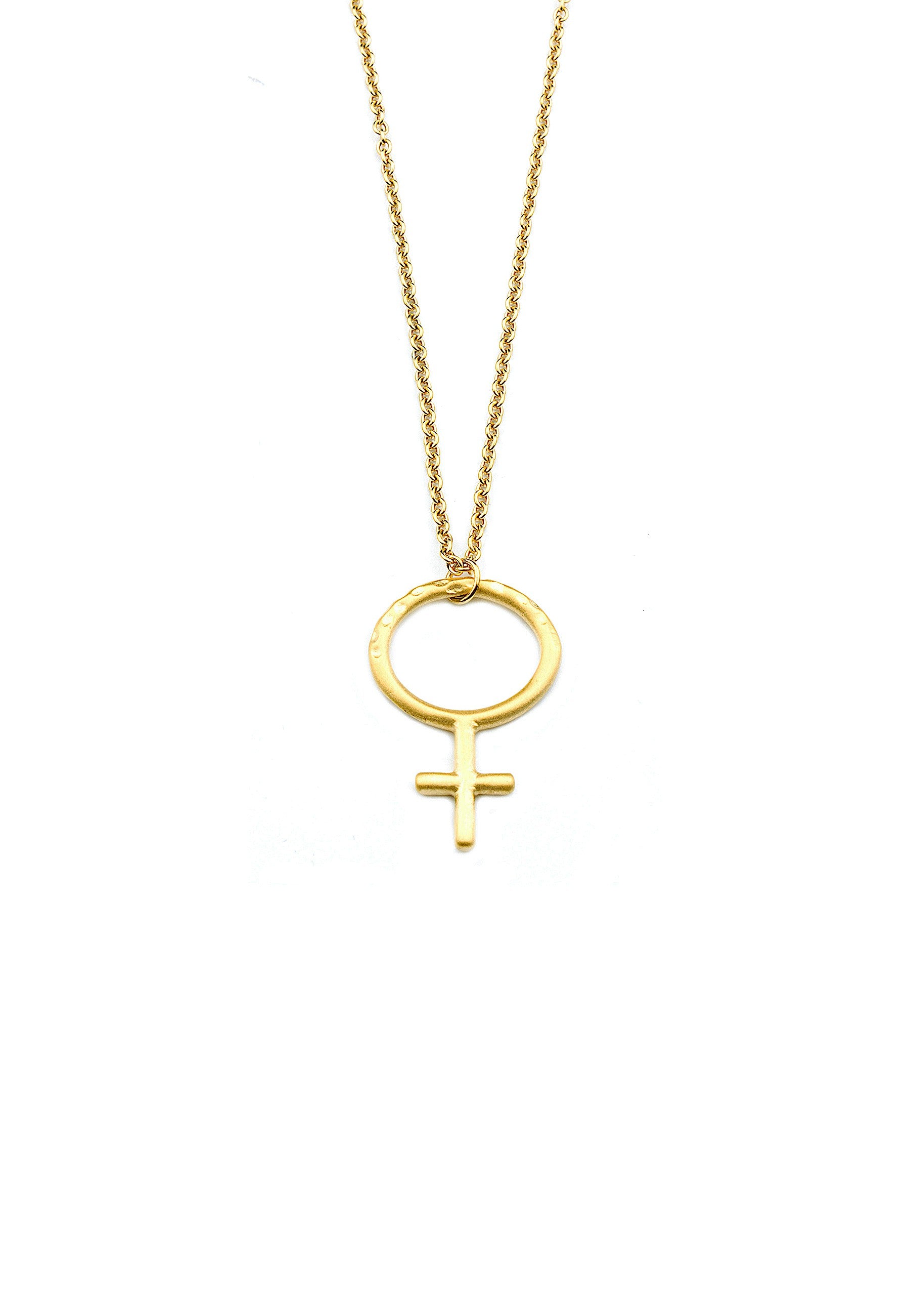 Woman Up Halsband 90cm Guld Guld