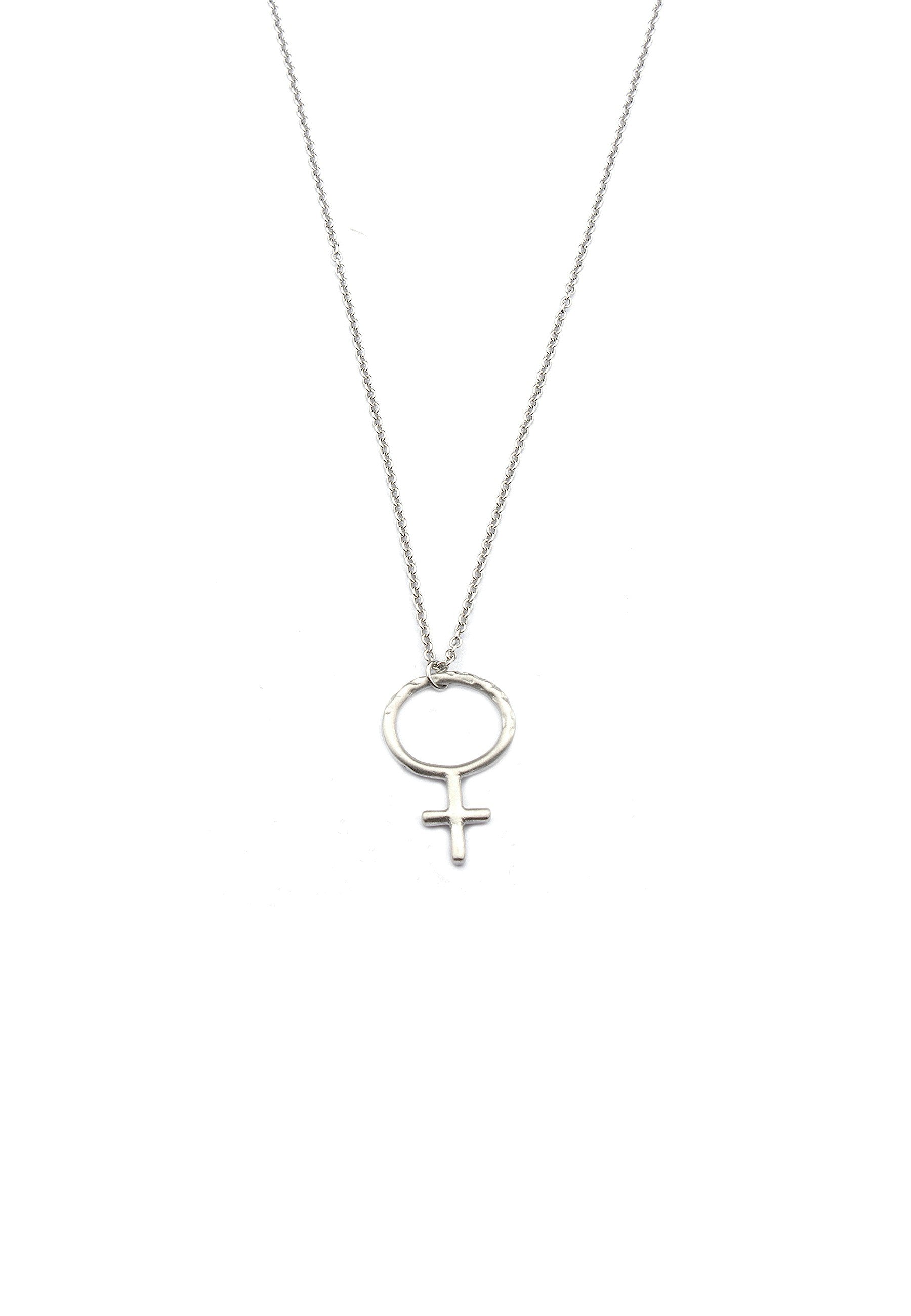 Woman Up Halsband 90cm Silver Silver