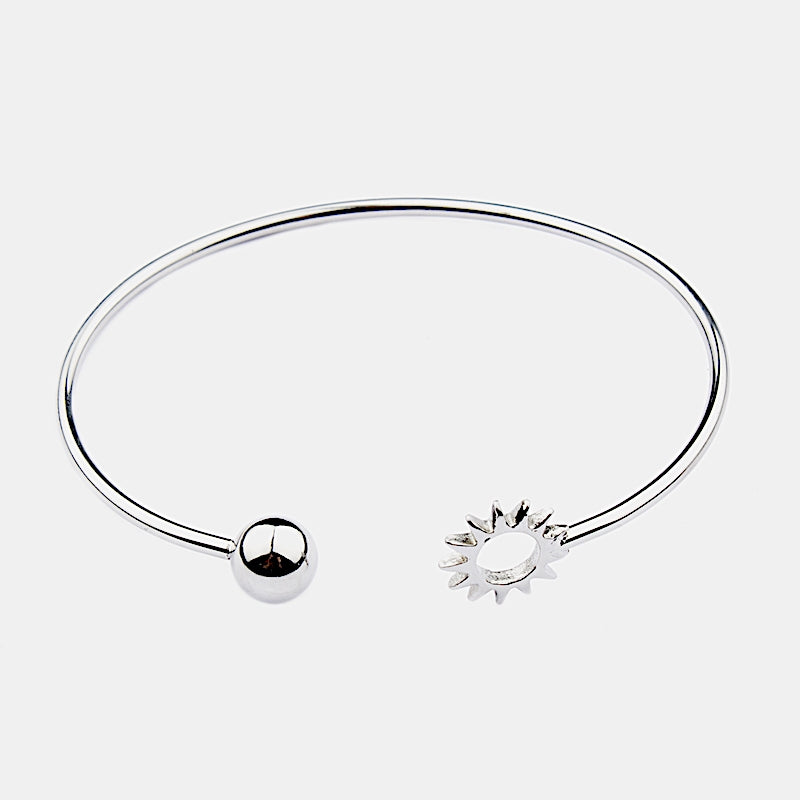 Sun Bangle Silver Silver