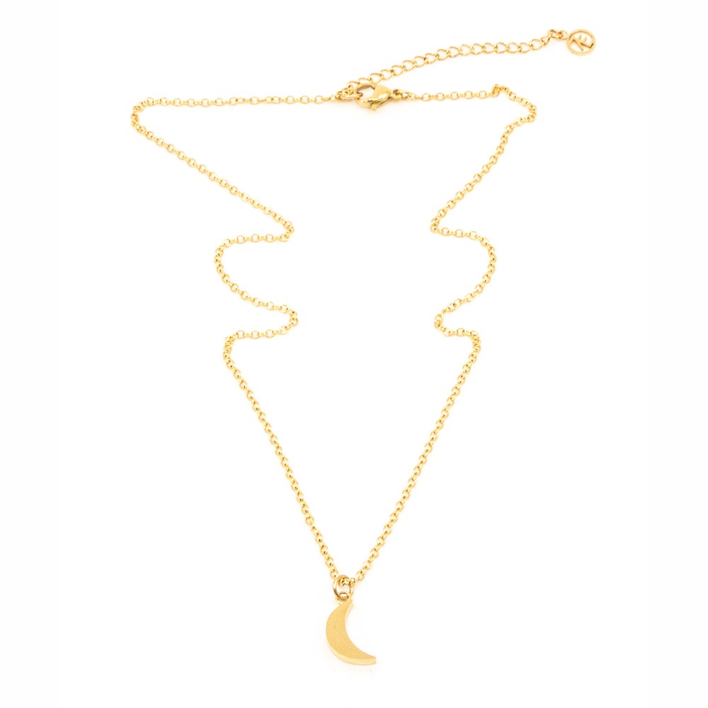 Moon Halsband 42cm Guld Guld