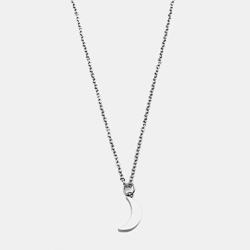 Moon Halsband 42cm Silver Silver