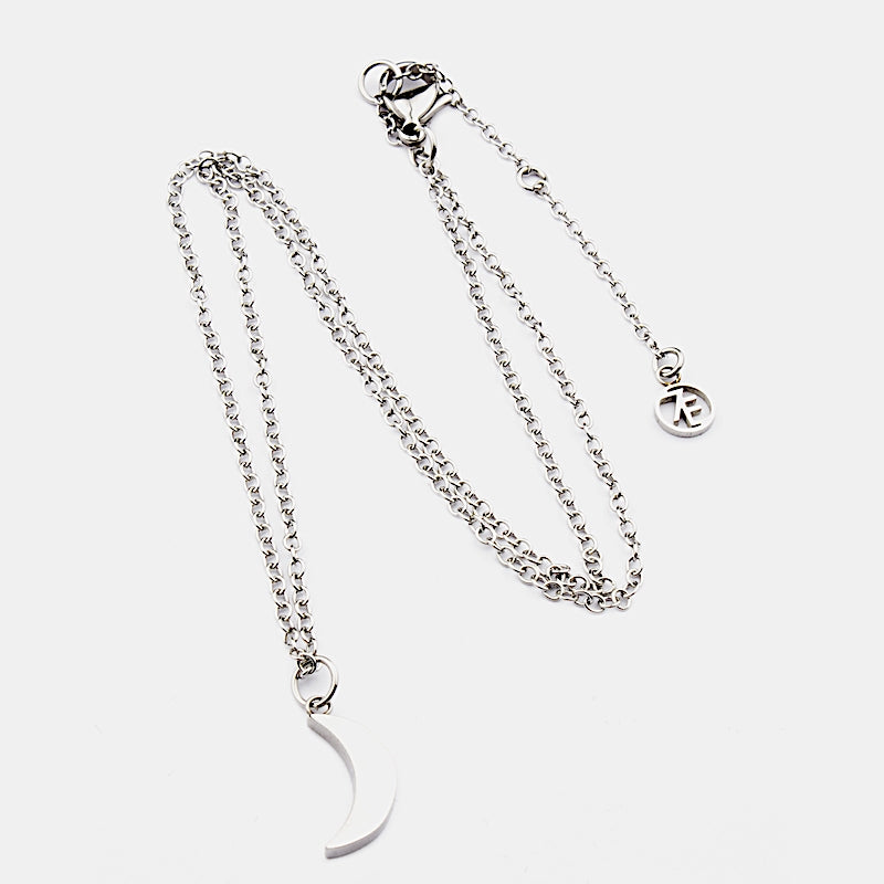 Moon Halsband 42cm Silver Silver