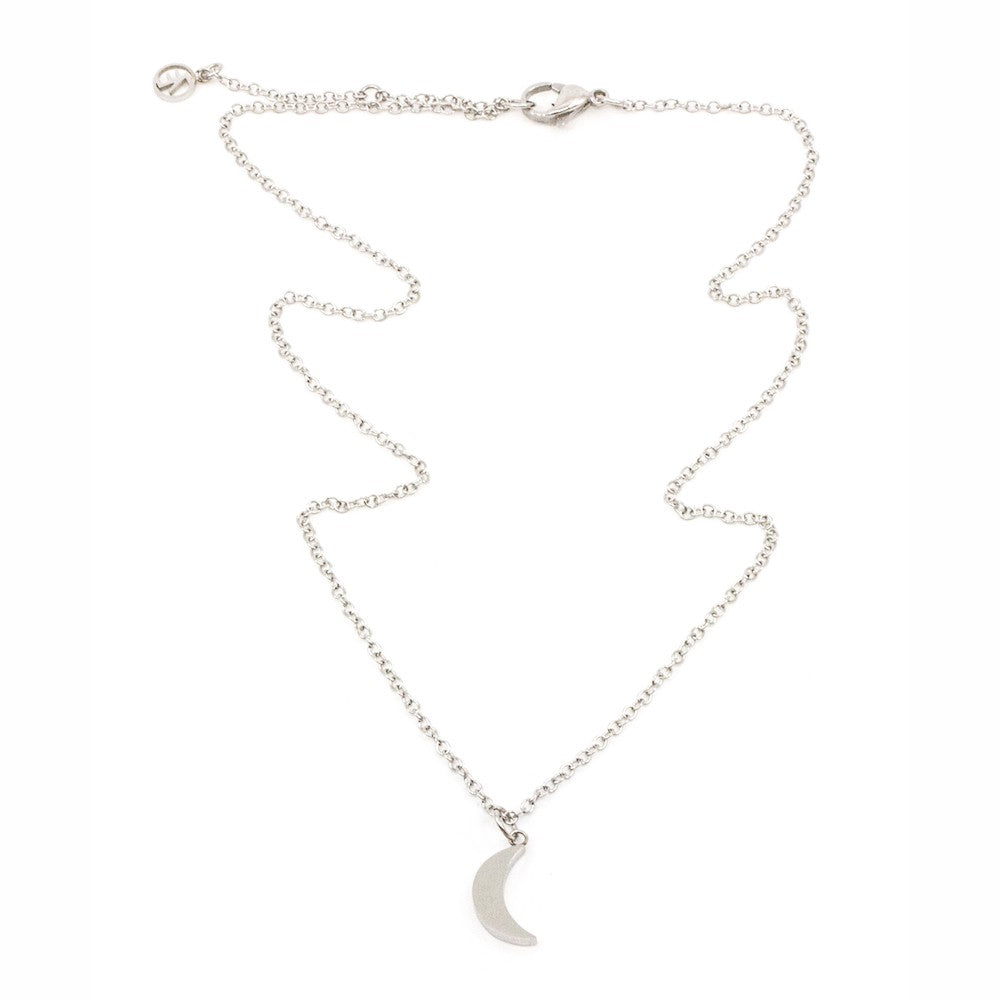 Moon Halsband 42cm Silver Silver
