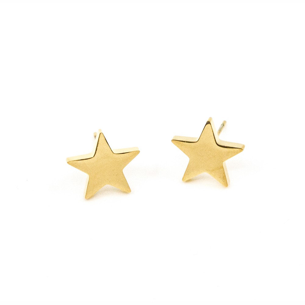 Star Örhänge Guld Guld