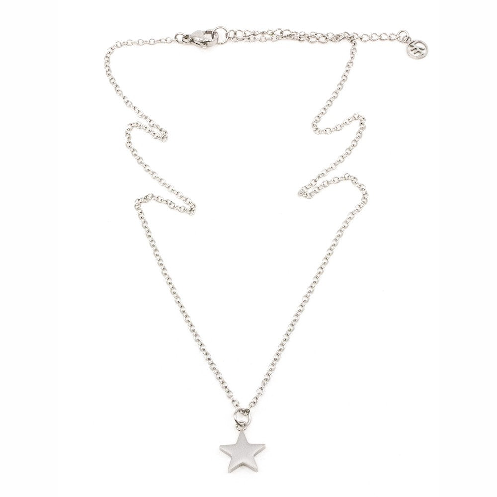 Star Halsband 42cm Silver Silver