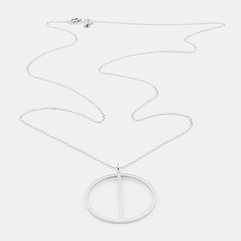 Genoa Halsband 90cm Silver Silver
