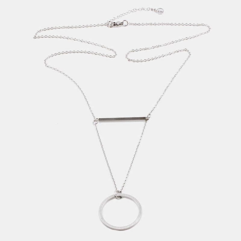 Verona Halsband 80cm Silver Silver