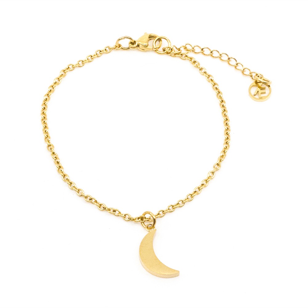 Moon Armband Guld Guld