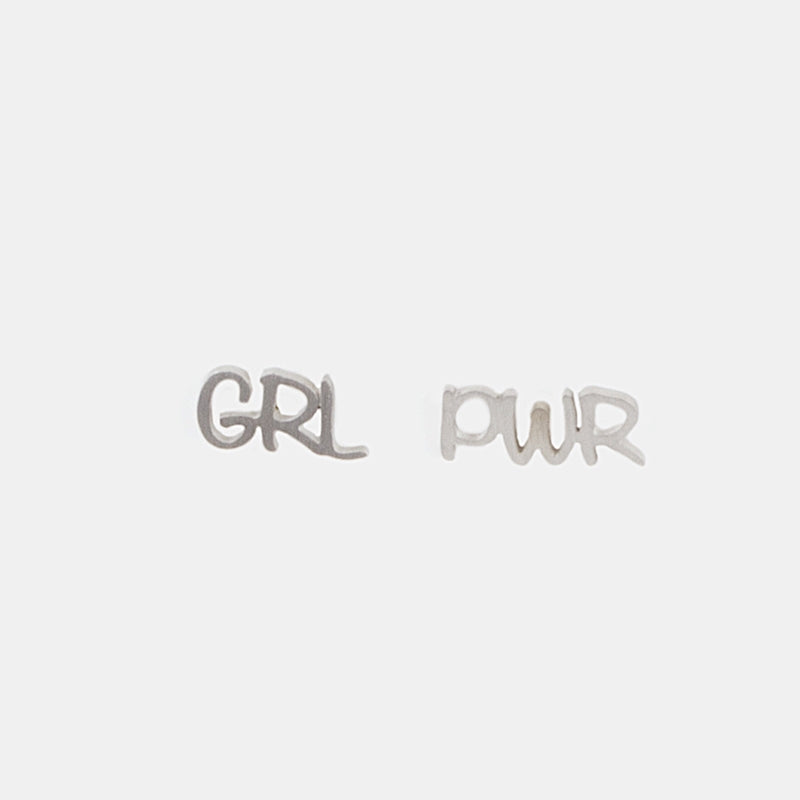 GRL PWR Örhänge Silver Silver