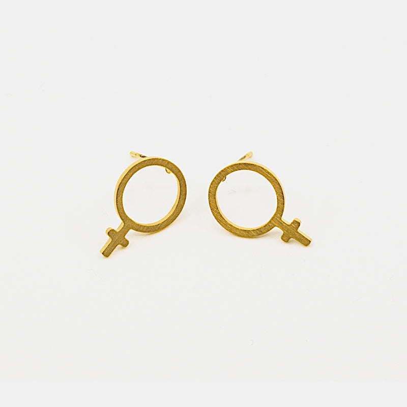 Female Örhänge Guld Guld