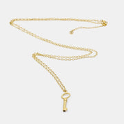 Big Key Halsband 90cm Guld Guld