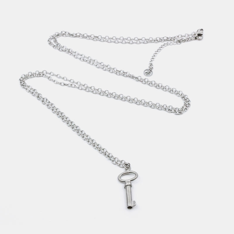 Big Key Halsband 90cm Silver Silver
