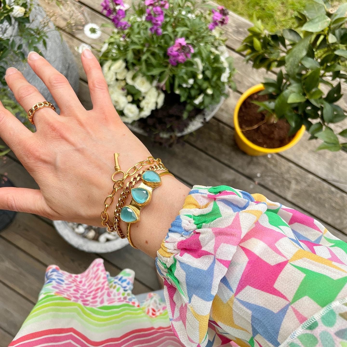 Small Key Armband Guld Guld