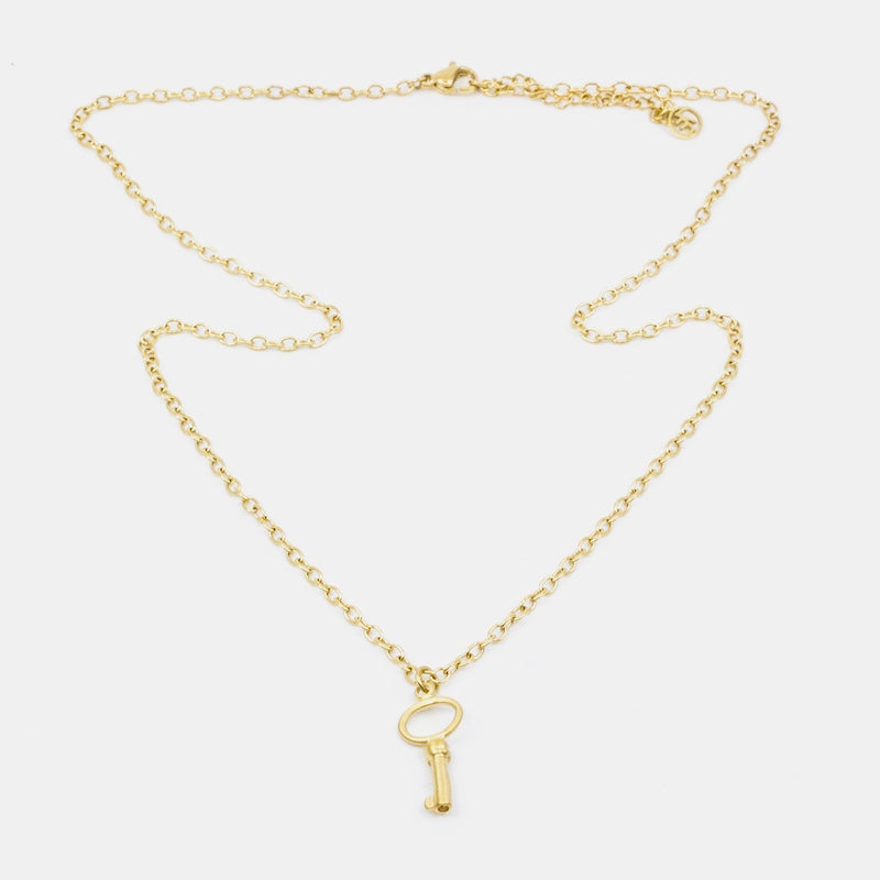 Small Key Halsband 50cm Guld Guld