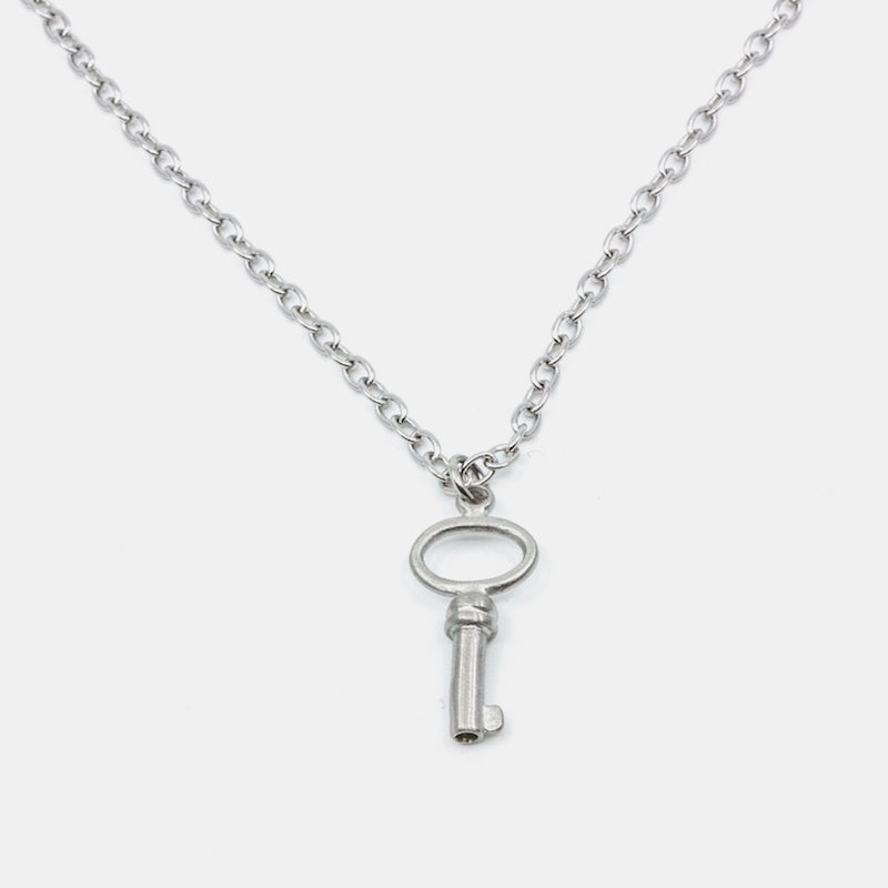 Small Key Halsband 50cm Silver Silver