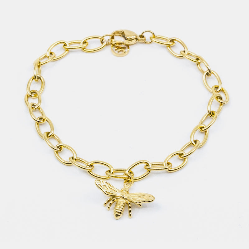 Bee Armband Guld Guld