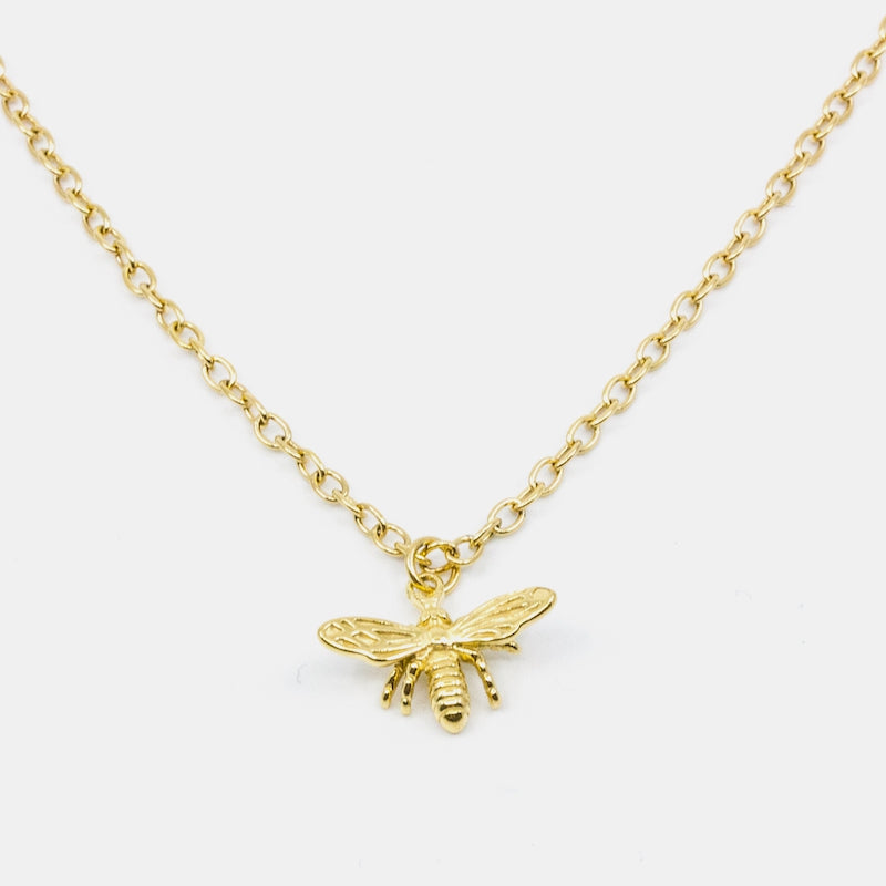 Bee Halsband 42cm Guld Guld
