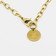 TAKE NO SHIT Halsband Guld Guld