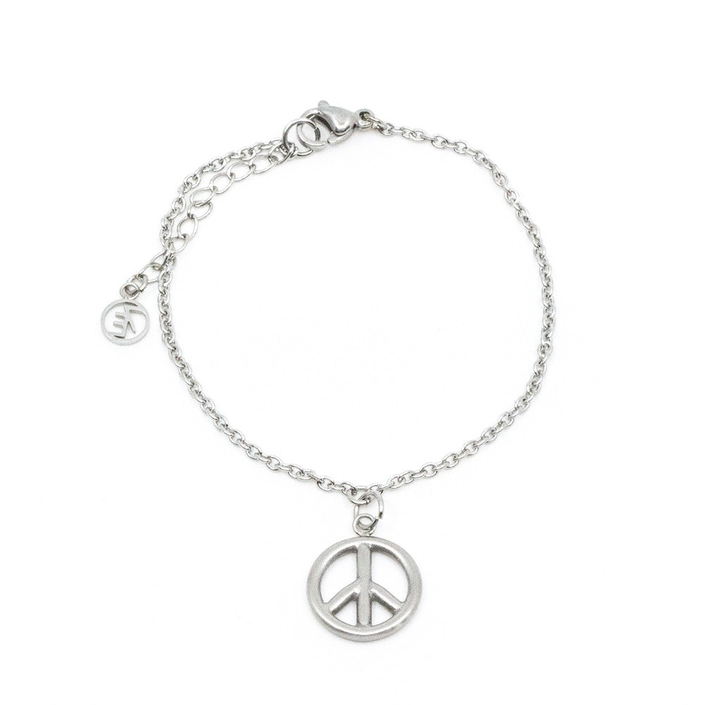 Peace Armband Silver Silver