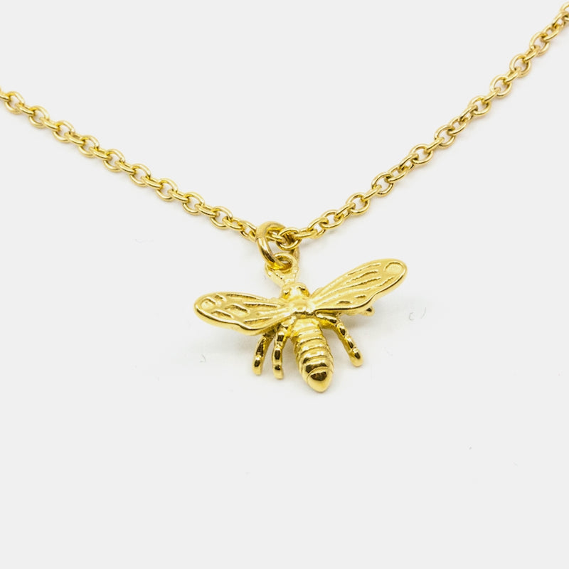 Bee Halsband 60cm Guld Guld