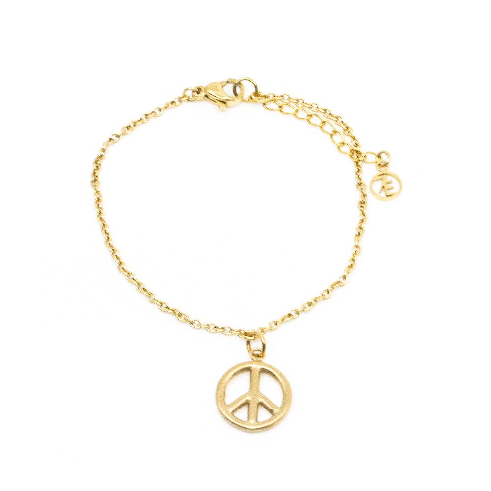 Peace Armband Guld Guld